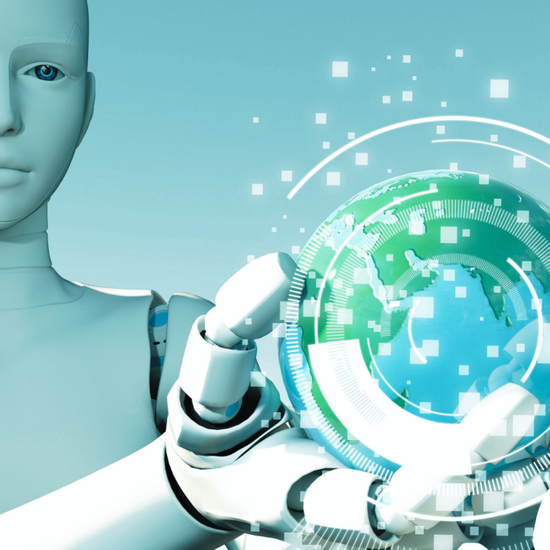 Programa MISIONES I+D Inteligencia Artificial Robot cogiendo con una mano una esfera